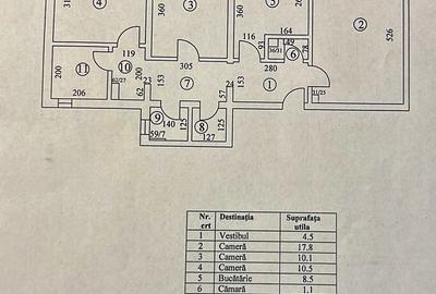 Apartament cu 3 camere decomandat în Dristor