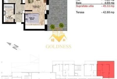 Apartament cu 2 camere semidecomandat în Gheorgheni