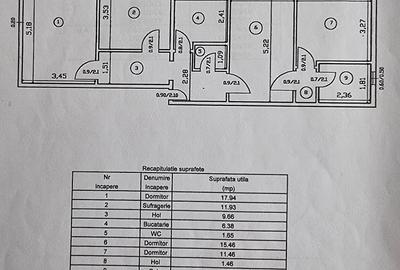 Apartament cu 4 camere decomandat în Nicolina