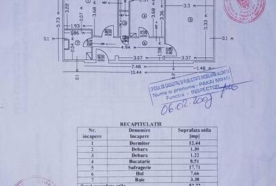 Apartament cu 2 camere decomandat în Central
