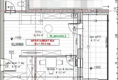 Apartament cu 2 camere semidecomandat în Florești