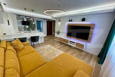 Apartament cu 2 camere semidecomandat, mobilat în Central