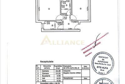 Apartament cu 2 camere decomandat în Central