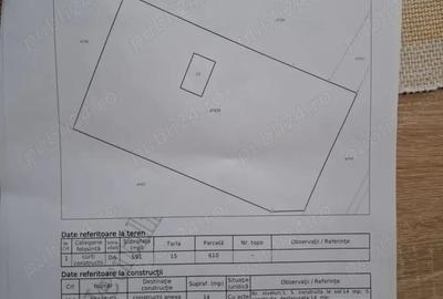 Teren de 591 mp, în Central