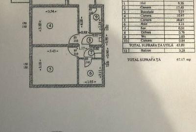 Apartament cu 3 camere decomandat în Vitan