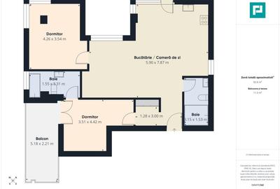 Apartament cu 3 camere și gradină - 17