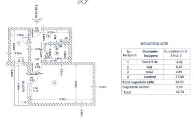 Garsonieră decomandată în Ostroveni - 1