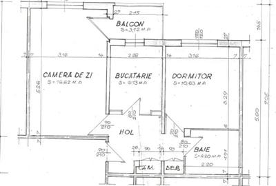 Apartament cu 2 camere decomandat în Central - 1