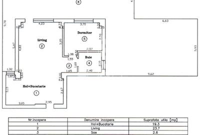 Apartament cu 2 camere, terasa 124mp, zona Torontalului - 9