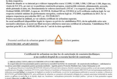 Teren - 2650 mp - Apart Hotel ( 2D+P+M+13E ) PUZ / A C -  T Vladimirescu - 2