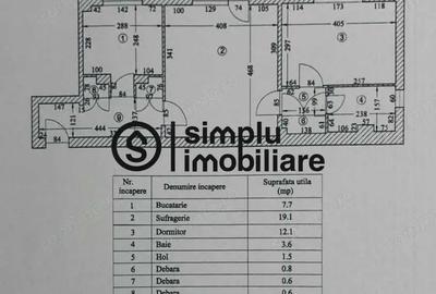 2 camere, etaj 1/4, centrala termica, Rovine - 119 000 Euro - 3