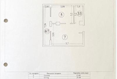 Apartament cu 2 camere semidecomandat în Central - 14