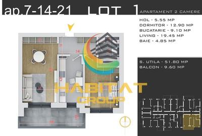 Vand apartament cu 2 camere decomandat in zona Pallady - 2