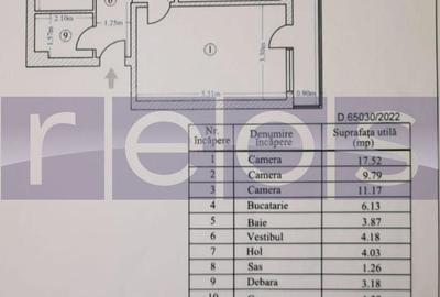 Apartament cu 3 camere decomandat, mobilat în Tineretului - 9