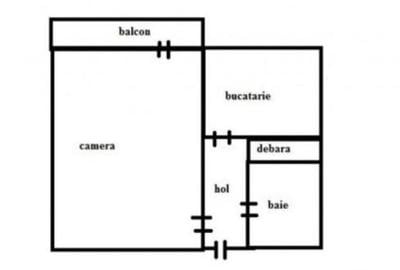 Garsonieră decomandată în Iancului