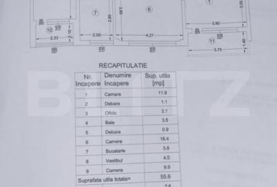 Apartament cu 3 camere semidecomandat, mobilat în Central - 15