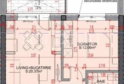 Apartament cu 2 camere semidecomandat în Titan - 1