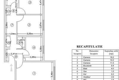 Chirie Apartament 3 Camere Parter–Ideal Birou,Studio sau Activitati Profesionale - 3
