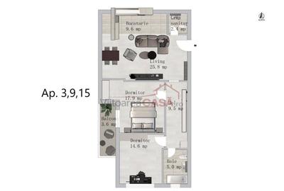 Apartament cu 2 camere decomandat în Metalurgiei - 1