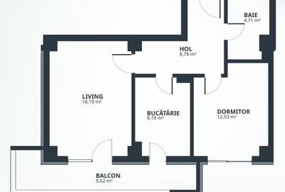 Apartament cu 2 camere decomandat în Tătărași - 8