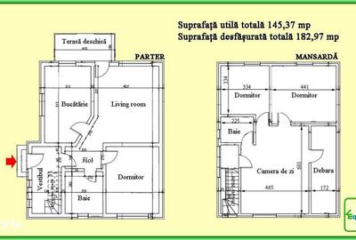 Casă cu 4 camere în Piatra - 5