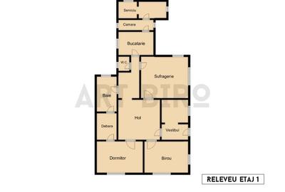 Zero comision, 120mp birou elegant in vila eclectica, Polona - Tunari - 14