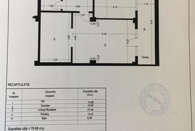 Apartament cu 3 camere semidecomandat în Central - 4
