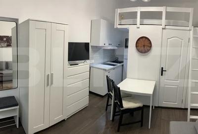 Garsoniera, 20 mp, cu nisa de dormit, zona Piata Unirii