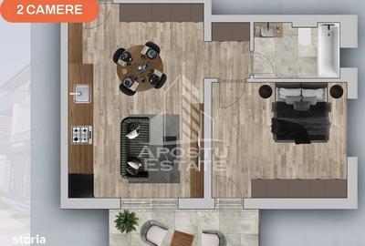 Apartament cu 2 camere în Chișoda - 1