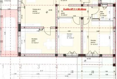 Apartament cu 3 camere decomandat în Central