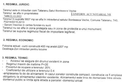 Teren de 2606 mp, în Bordeasca Veche - 2