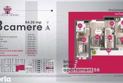 Apartament cu 3 camere în Central - 9