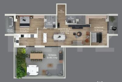 Apartament cu 3 camere decomandat în Nord - 1