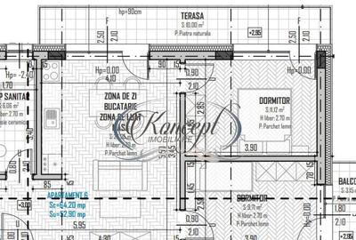 Apartament in imobil nou tip vila, in Baciu