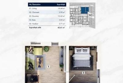 Variante apartamente 2 camere cartier nou zona Mehala - ID V4927 - 1