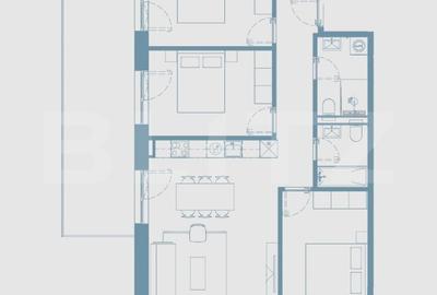Apartament cu 4 camere semidecomandat în Semicentral - 2