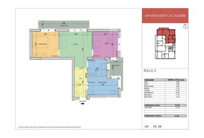Apartament 3 Camere Semidecomandat 73.9 Mp Grand Arena - 6