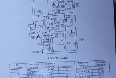 Apartament cu 3 camere semidecomandat în Obor