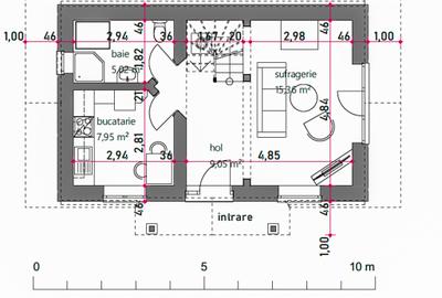 Casă tip cabană, structură solidă, 120mp, priveliște superbă - 8