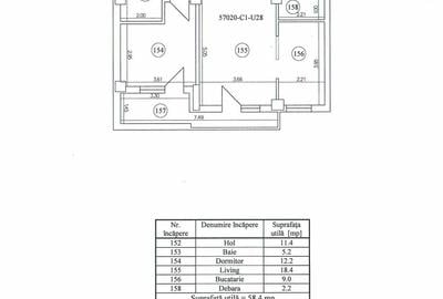 Apartament cu 2 camere decomandat în Obcini - 3