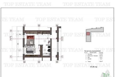 Apartament tip studio bloc nou metrou 1 Decembrie 1918 - 1