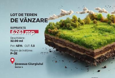 Teren intravilan 6.261 mp cu deschidere de 32 ml, Strada Tiparnitei - 1