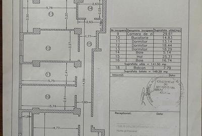Apartament cu 4 camere FOARTE MARE inel 1 - 20
