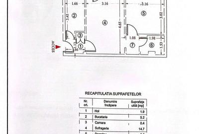 Apartament cu 2 camere semidecomandat în Vest - 2
