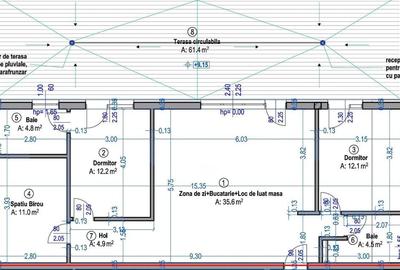 Apartament cu 3 camere în Central - 7