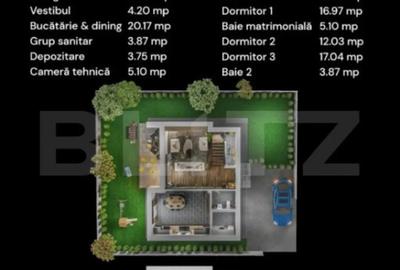 Casă cu 4 camere cu Teren 300 Mp în Central - 2