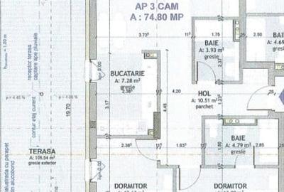 Apartament 3 Camere, 73mp, Zona Centrala - 2