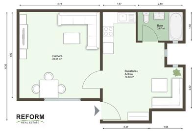 Garsonieră în Central