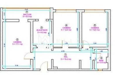 Apartament 3 camere | 70MPU | Mihai Viteazu Apartament 3 camere | 70MPU | Mihai Viteazu - 7