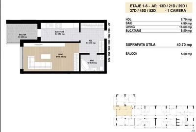 Grand Arena Mall /Garsoniera 46 mp - 9